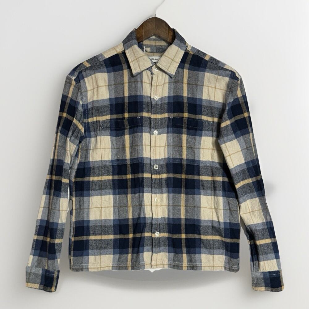 Abercrombie Kids Plaid Flannel Shirt Youth 13/14 Long Sleeve Button Down Cotton